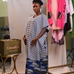 Strip Cotton × Ankara Bubu (Long)