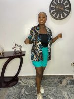 Ankara Shirt and Linen Short - Image 2